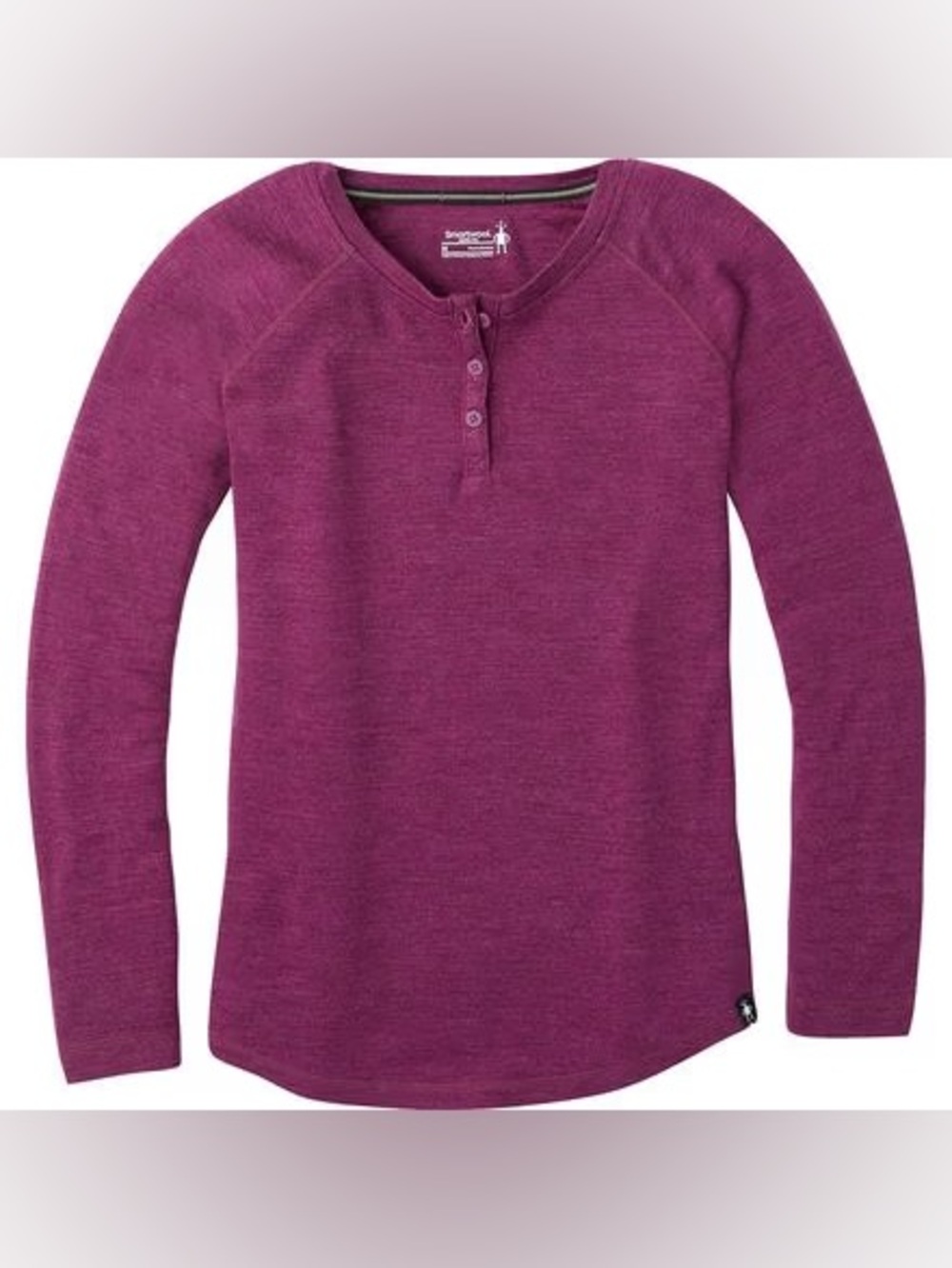 Smartwool Women’s Long-Sleeve Henley Top - Plum